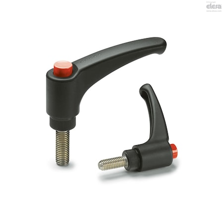 Elesa Stainless steel threaded stud, ERX.63 SST-p-5/16-18x2-1/2-C6 ERX-SST-p (inch sizes)